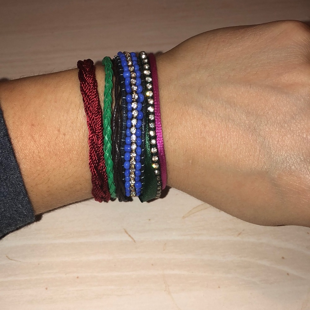 Custom made multi color bracelet